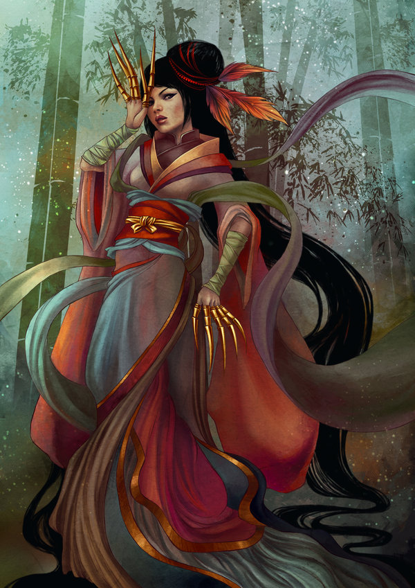 Asian Inspired VI by vinegar