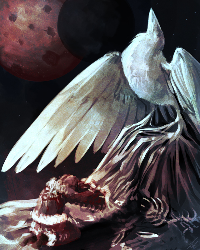 white raven by shakusaurus-d5du49u