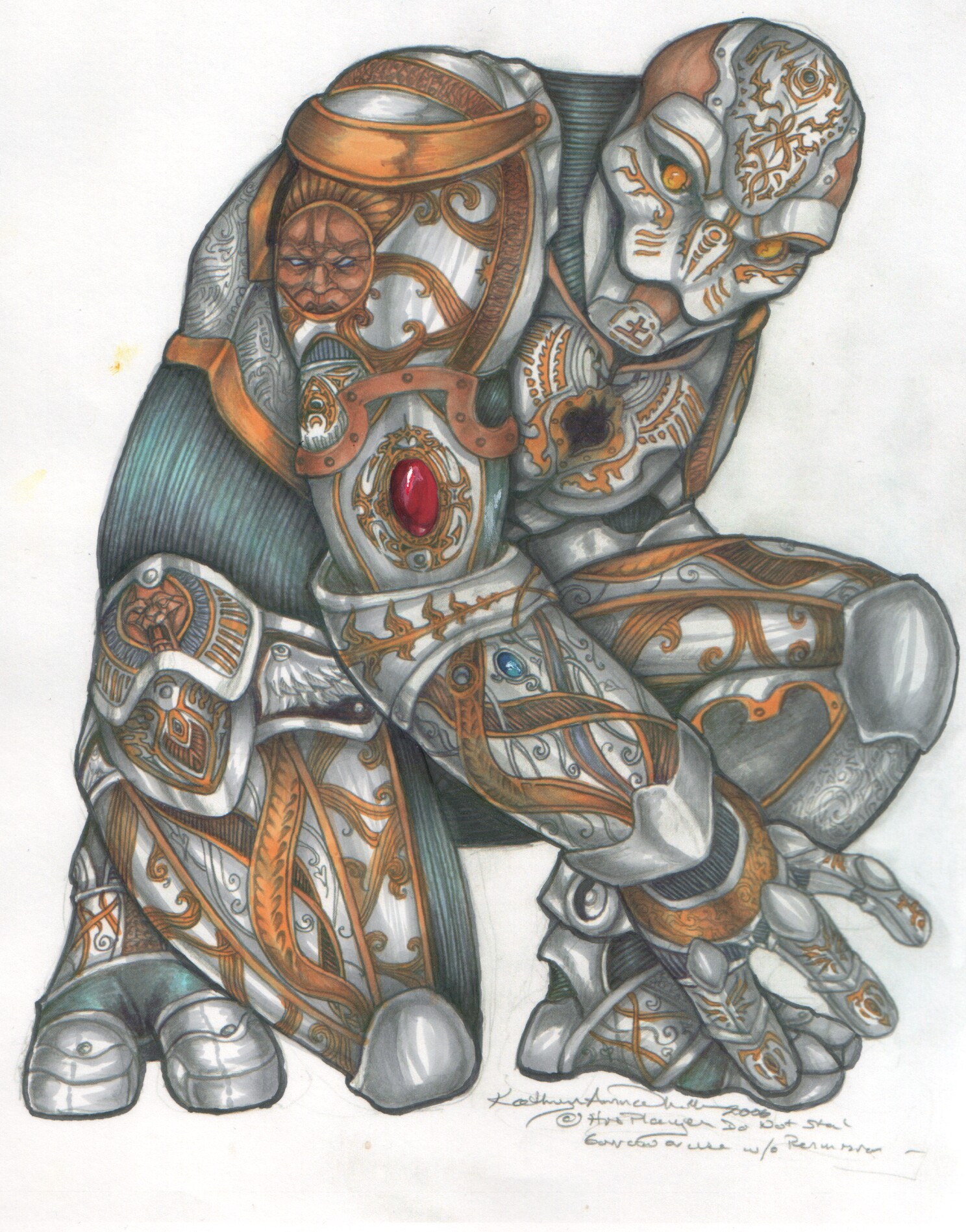 Warforged  Colored by endejester